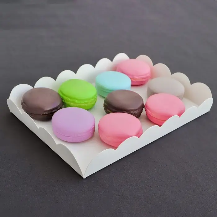 Коробка для печенья, белая, 22&times;15&times;3 см