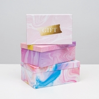 Набор коробок 15 в 1, упаковка подарочная, &laquo;Текстурный&raquo;, 12 х 6.5 х 4 см - 46.5 х 30 х 17.5 см