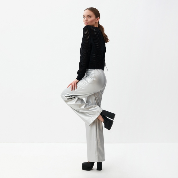 Джемпер женский MIST "Cетка", р. M, черный