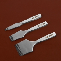 Набор строчных пробойников для французских швов, 3 шт., шаг=3.85 мм