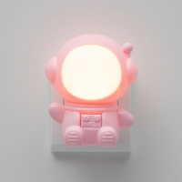 Ночник &laquo;Приветливый космонавт&raquo; 1Вт LED 4000-6000К Розовый 10х9х11,5см