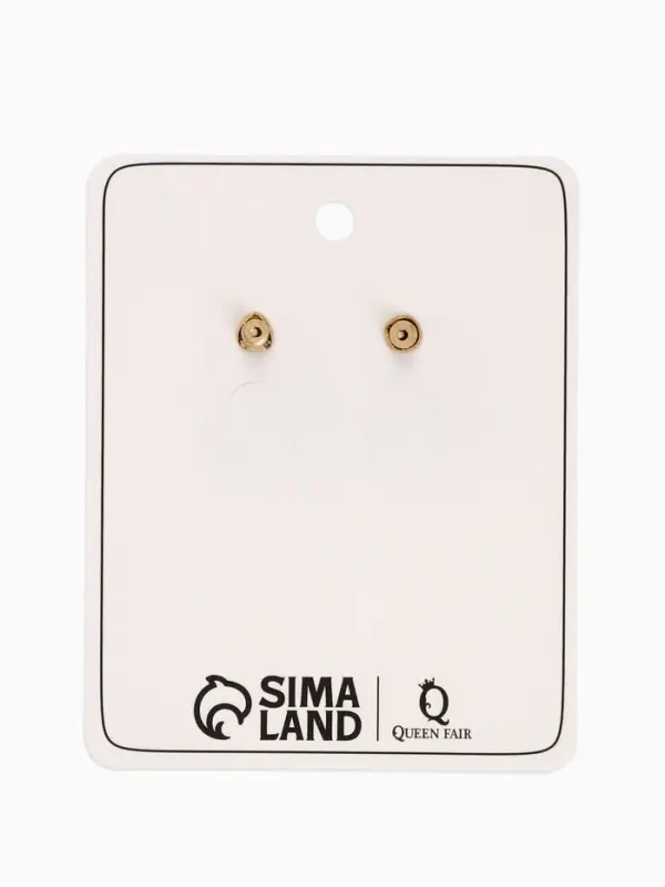 Серьги металл &laquo;Мятые&raquo;, цвет золото