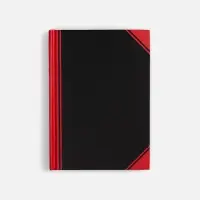 Блокнот Accenti Mini, черный с красным