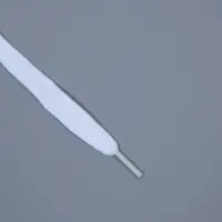 Шнурки для обуви, пара, широкие, 10 мм, 120 см, белые