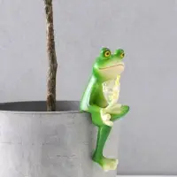 Сувенир полистоун "Лягуха с лимонадом" 5,3х5,5х10,3 см