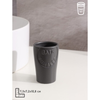 Набор аксессуаров для ванной комнаты SAVANNA &laquo;Легенда&raquo;, 3 предмета (дозатор 370 мл, мыльница, стакан), цвет серый