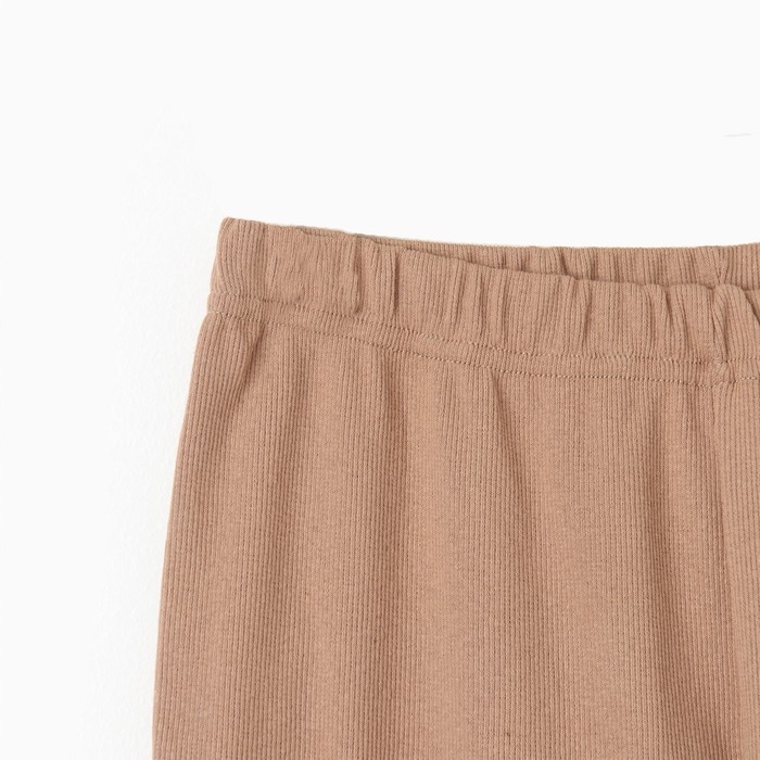 Костюм для девочки (свитшот, брюки) MINAKU, бежевый, рост 110 см