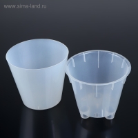 Кашпо для орхидей &laquo;Фиджи&raquo;, 1,6 л, цвет белый перламутр