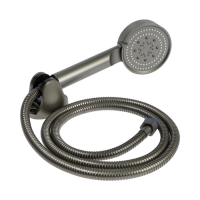 Смеситель для ванны ZEIN Z3853, однорычажный, душевой набор, лейка 5 режимов, графит Смеситель для ванны ZEIN Z3853, однорычажный, душевой набор, лейка 5 режимов, графит