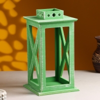 Кашпо деревянное "Фонарь. Прованс" 17х17х31 см Зелёный Кашпо деревянное "Фонарь. Прованс" 17х17х31 см Зелёный