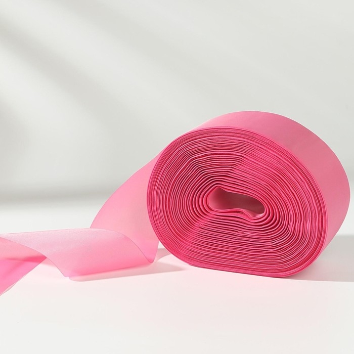 Лента капроновая, 50 мм, 100 &plusmn; 5 м, цвет тёмно-розовый