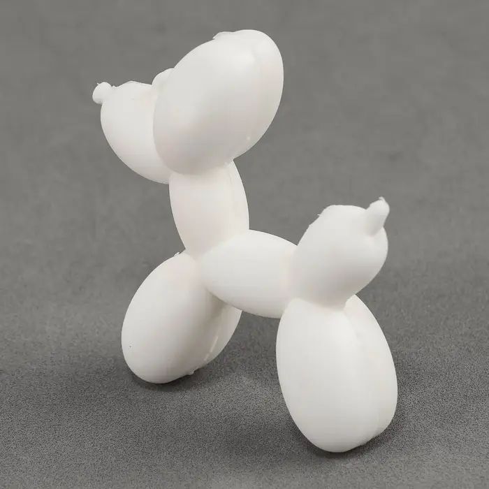 Алмазная мозаика на брелоке "Собачка" серебро