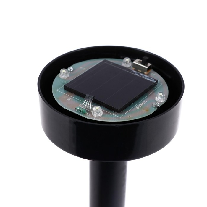 Садовый светильник на солнечной батарее &laquo;Большой шар&raquo;, 20&times;42&times;20 см, 4 LED, свечение тёплое белое