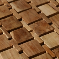 Коврик из тикового дерева, 40х30х0,7 см