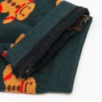 Носки женские «Печеньки» цвет тёмно-зелёный, размер 23-25 Носки женские «Печеньки» цвет тёмно-зелёный, размер 23-25