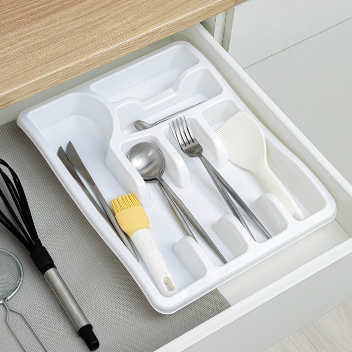 Лоток для столовых приборов Magic, цвет снежно-белый Лоток для столовых приборов Magic, цвет снежно-белый