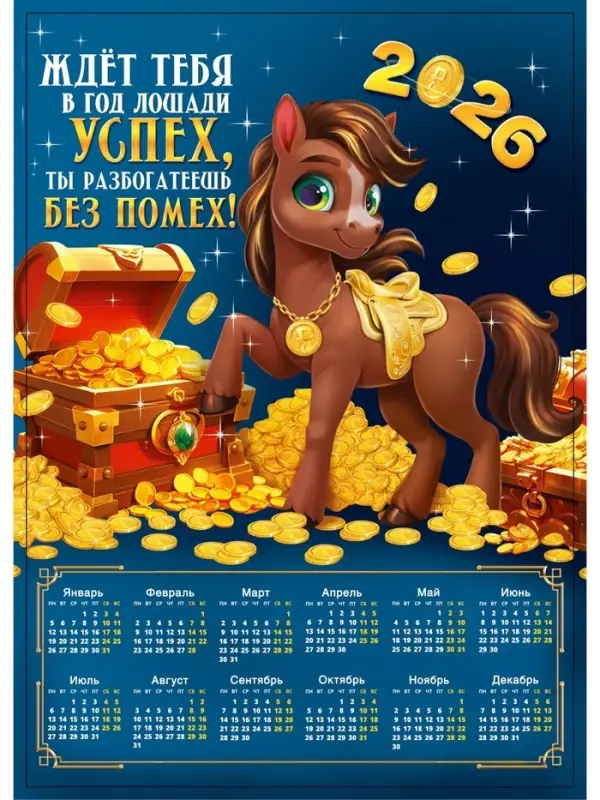 Календарь настенный 2026 &laquo;Успех без помех&raquo;, А4