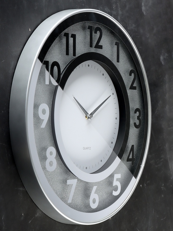 Часы настенные интерьерные, плавный ход, d-50 см