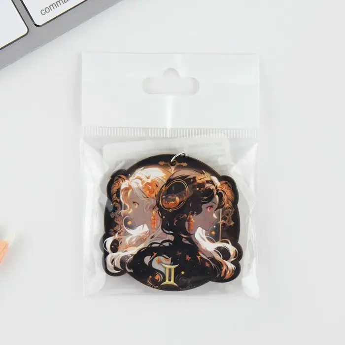 Брелок для ключей деревянный &laquo;Близнецы&raquo;, 4,5 х 6 см