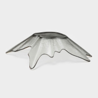 Тарелка стеклянная &laquo;Рени&raquo;, 28&times;8 см, цвет серый