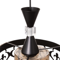 Светильник "Узор" 1х40Вт Е27 черный 23х23х22см