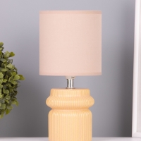 Лампа настольная "Афина" 1х40Вт Е14 бежевый 13х13х26см МОДЕЛЬ: