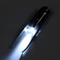 Пинцет LP-02, косметический, подсветка, батарейки в комплекте