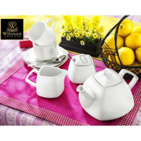 Чайник фарфоровый заварочный Wilmax Ilona, 1,05 л, цвет белый Чайник фарфоровый заварочный Wilmax Ilona, 1,05 л, цвет белый