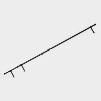 Карниз однорядный кованый, 160-300 см, телескопический, металл, черный