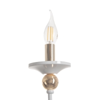 Бра "Милано" 2хЕ14 40Вт бело-золотой 36х26х24 см Бра "Милано" 2хЕ14 40Вт бело-золотой 36х26х24 см