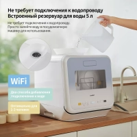Компактная настольная посудомоечная машина CDWC421BL-i Wi-Fi