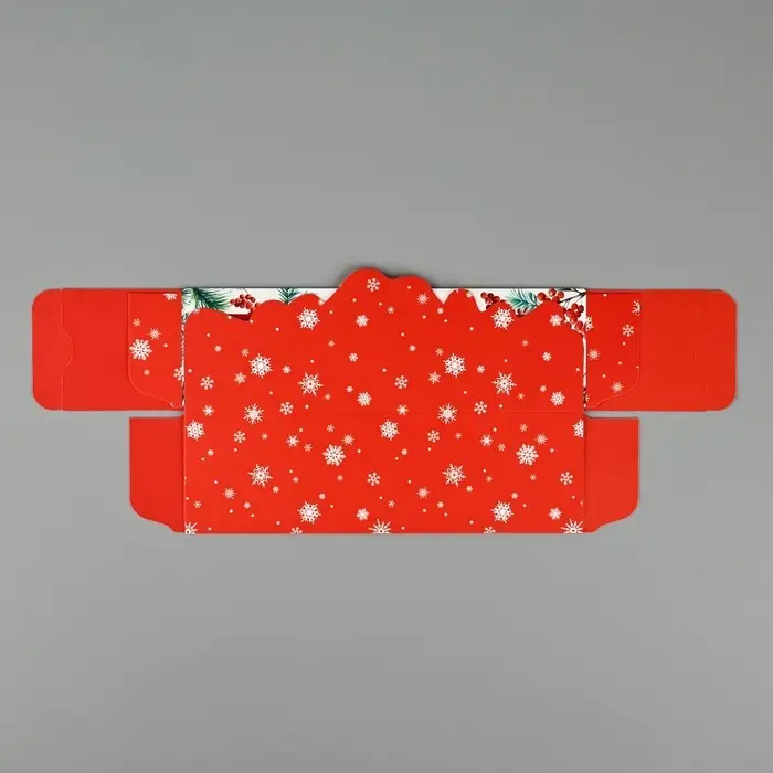 Коробочка для макарун &laquo;Снегири&raquo;, 18 х 5.5 х 5.5 см