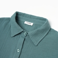 Комплект женский (рубашка, шорты) KAFTAN Basic р. 48-50 зеленый Комплект женский (рубашка, шорты) KAFTAN Basic р. 48-50 зеленый