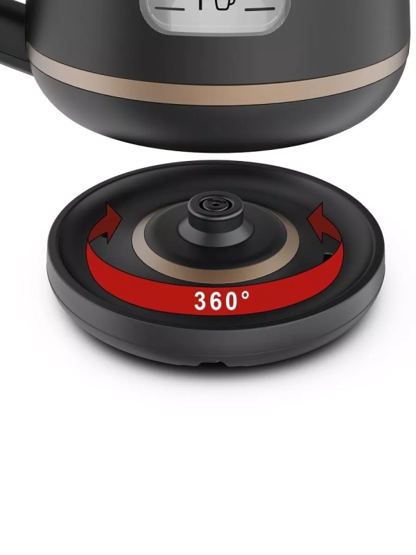 Электрический чайник Includeo KI533811, 1 л, 2400 Вт, черный