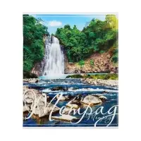 Тетрадь 48 листов в клетку Calligrata &laquo;Пейзаж&raquo;, обложка мелованный картон, блок №2, белизна 75% (серые листы), МИКС