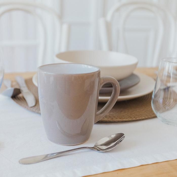 Кружка Доляна &laquo;Дымка&raquo;, 360 мл, керамика, цвет коричневый