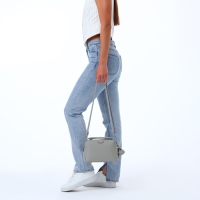 Сумка женская на молнии, TEXTURA, средний размер, цвет серый Сумка женская на молнии, TEXTURA, средний размер, цвет серый