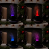 Увлажнитель воздуха Luazon HM-10, эффект пламени, 130 мл, 4,5 Вт, USB, чёрный Увлажнитель воздуха Luazon HM-10, эффект пламени, 130 мл, 4,5 Вт, USB, чёрный