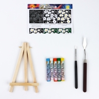 Рисование пастелью c холстом на подрамнике &laquo;Ромашки&raquo;, набор для творчества