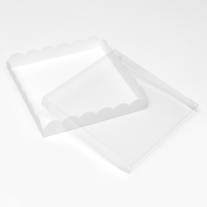 Коробка для печенья, белая, 25 х 25 х 4 см Коробка для печенья, белая, 25 х 25 х 4 см