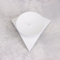 Подсвечник "Звездочка" металл на 1 свечу, 9х3,5 см, белый Подсвечник "Звездочка" металл на 1 свечу, 9х3,5 см, белый