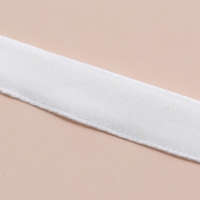 Лента бархатная, 10 мм, 18 ± 1 м, цвет белый №01 Лента бархатная, 10 мм, 18 ± 1 м, цвет белый №01