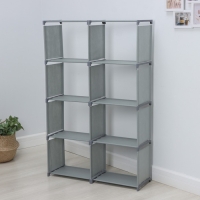 Стеллаж для хранения многофункциональный LaDо́m, 85&times;26&times;125 см, цвет серый