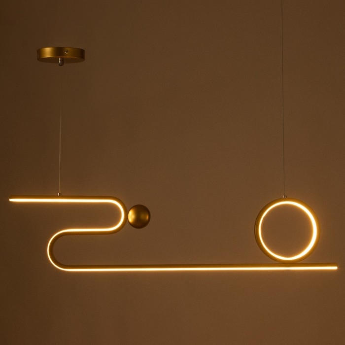 Светильник "Боунд" LED 20Вт 3000К золото 80х100 см