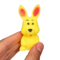 Набор резиновых игрушек для ванны &laquo;Мыльница: Зайчик&raquo;, с пищалкой, 4 шт, Крошка Я