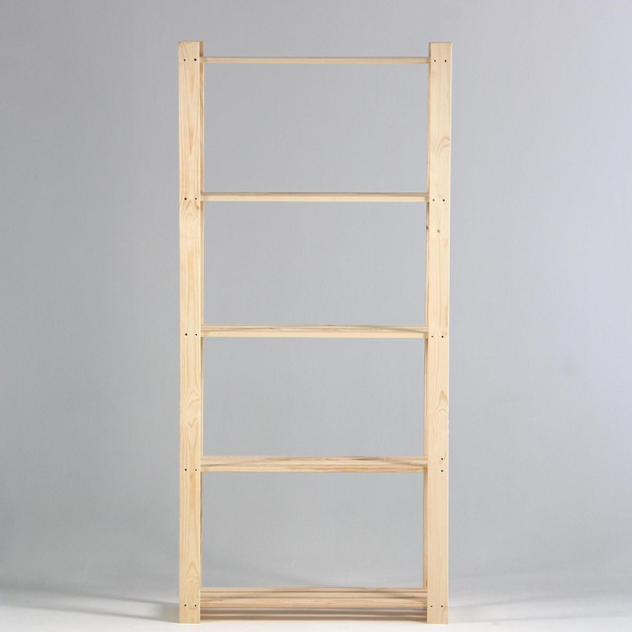 Стеллаж деревянный усиленный  180х84х28см, 5 полок