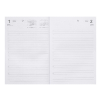 Ежедневник датированный 2024 года, А5, 176 листов, Attomex.Arkona, обложка бумвинил, ляссе, блок 70 г/м2, синий