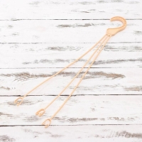 Кашпо для цветов подвесное &laquo;Алиция&raquo;, 4,3 л, с поддоном, цвет белая глина