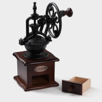 Кофемолка ручная Доляна &laquo;Мастер&raquo;, 26&times;11&times;11 см, цвет тёмное дерево