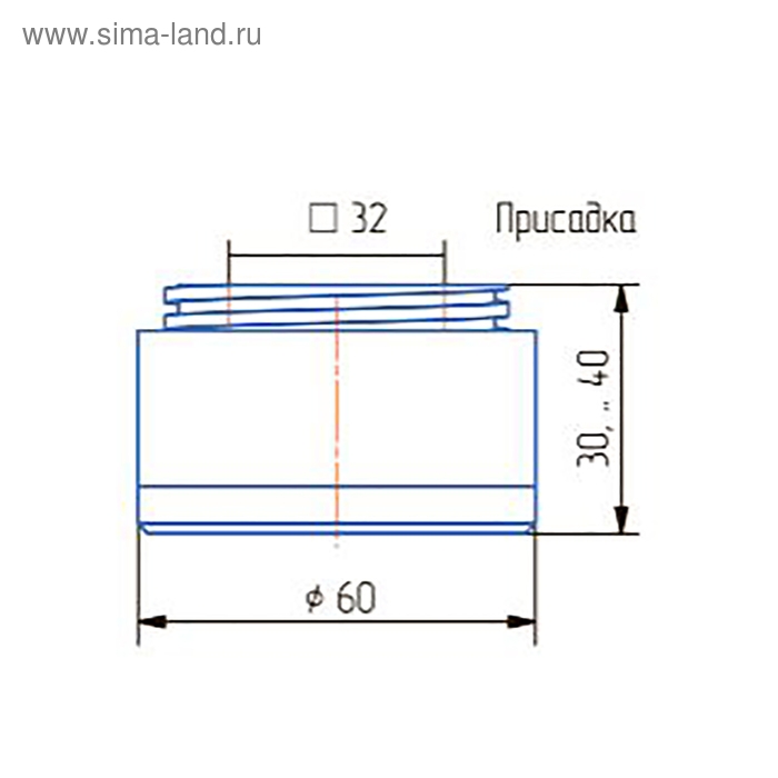 Опора регулируемая, круглая ОР  30-К, Н=30 мм